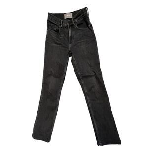 Everlane Jeans Size 24 High Waist Straight  Black‎ High Rise